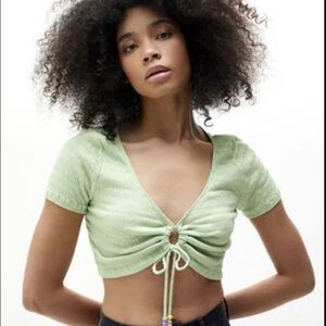 Pacsun seeded keyhole shirt